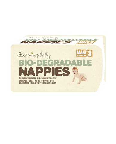 Beaming Baby, Bio Degradeable Nappies Maxi Size 3 (7-11kgs) 38 pack
