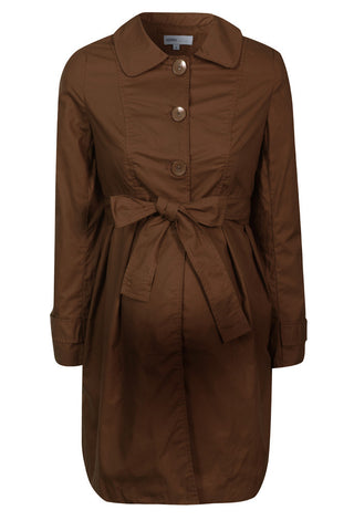 Andrea Coffee Maternity Coat
