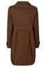 Andrea Coffee Maternity Coat